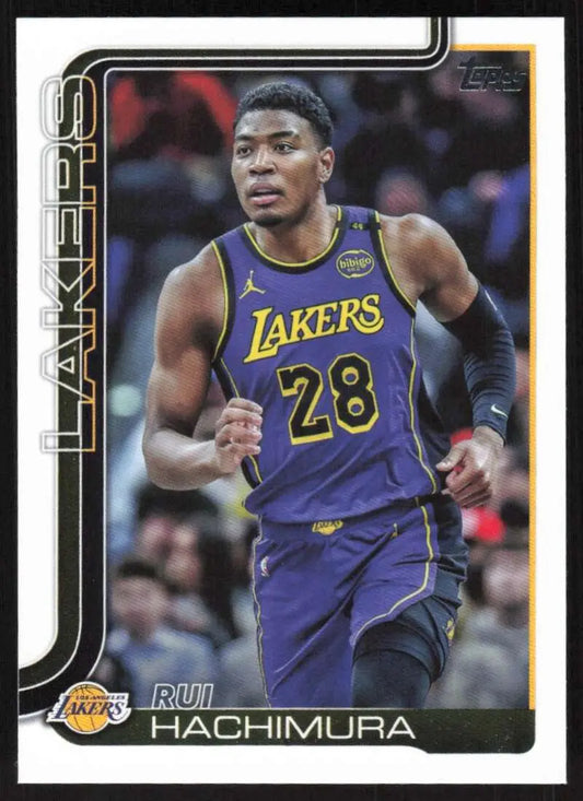 2025-26 Topps #154 Rui Hachimura NM-MT Los Angeles Lakers Basketball Card - Basketball Card Single