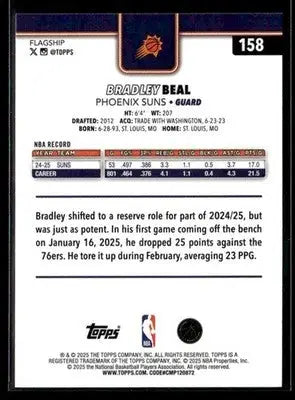 2025-26 Topps #158 Bradley Beal - Basketball Card Single