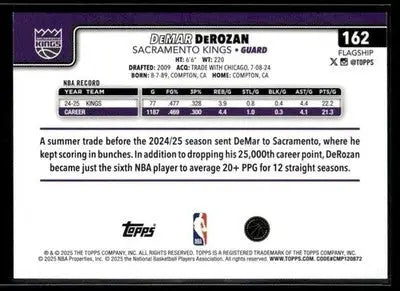 2025-26 Topps #162 DeMar DeRozan - Basketball Card Single