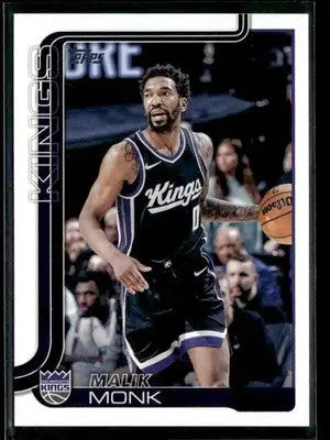 2025-26 Topps #164 Malik Monk Base Sacramento Kings - Basketball Card Single