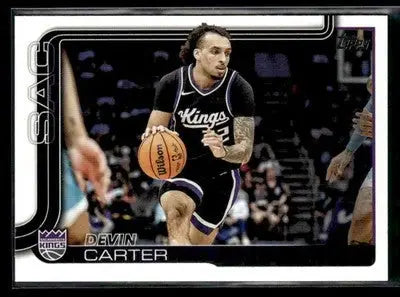 2025-26 Topps #165 Devin Carter Base Sacramento Kings - Basketball Card Single