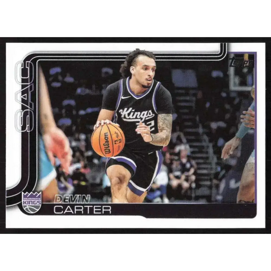 2025-26 Topps #165 Devin Carter NM-MT Sacramento Kings Basketball Card