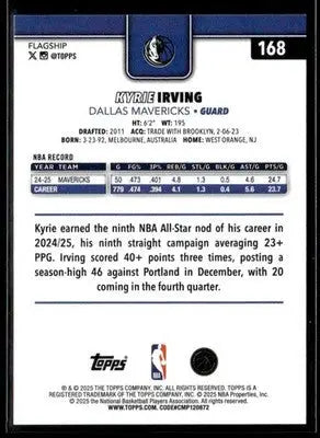 2025-26 Topps #168 Kyrie Irving - Basketball Card Single