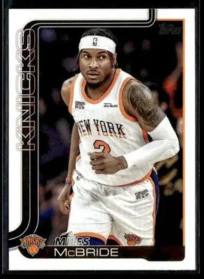 2025-26 Topps #17 Miles McBride - Basketball Card Single