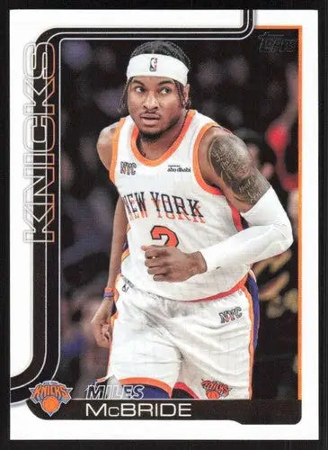 2025-26 Topps #17 Miles McBride NM-MT Knicks ID:80789 - Basketball Card Single