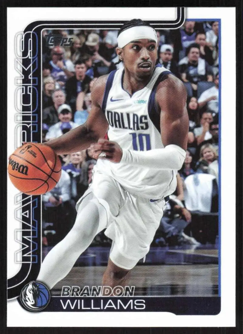 2025-26 Topps #171 Brandon Williams NM-MT Dallas Mavericks Basketball Card - Basketball Card Single