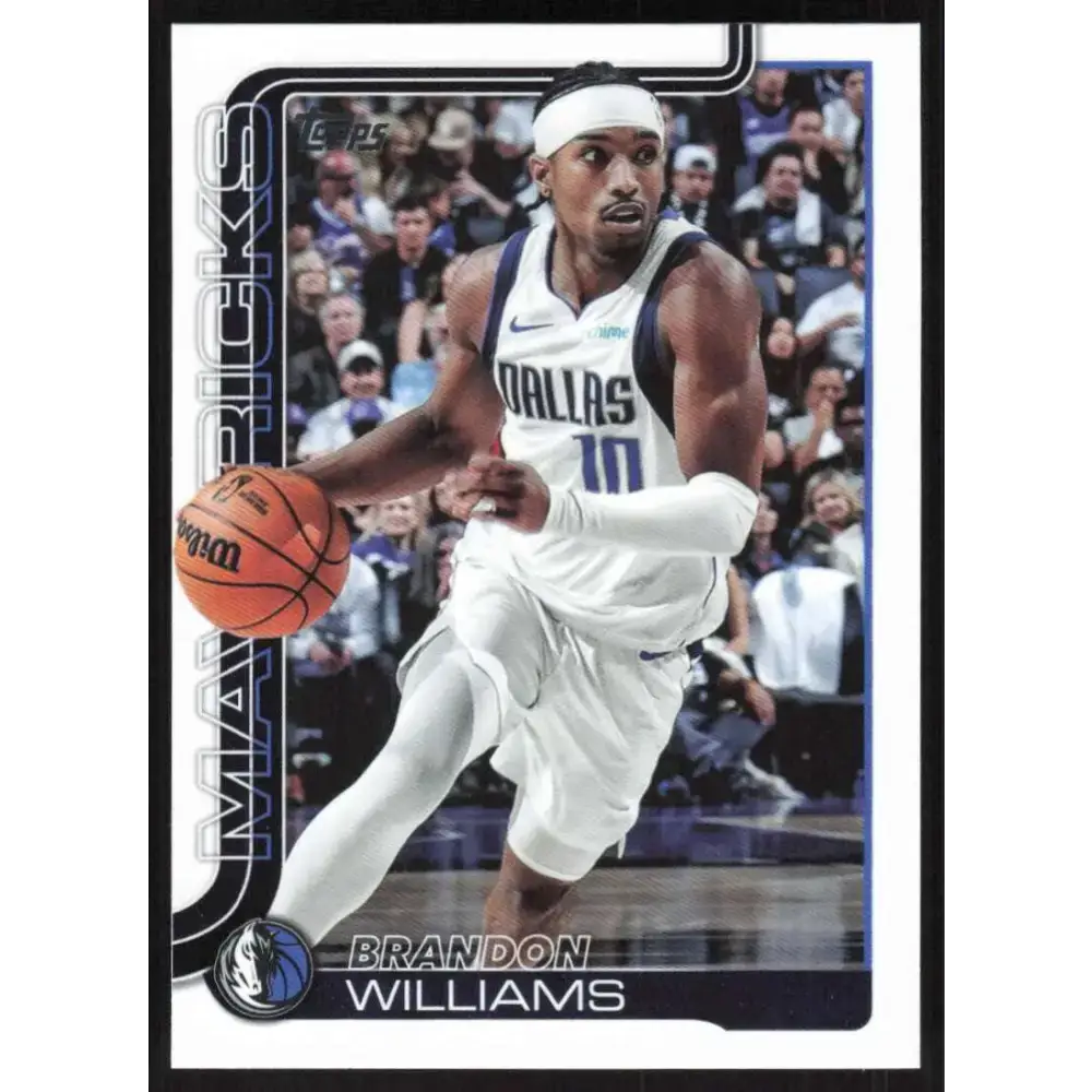 2025-26 Topps #171 Brandon Williams NM-MT Dallas Mavericks Basketball Card - Basketball Card Single