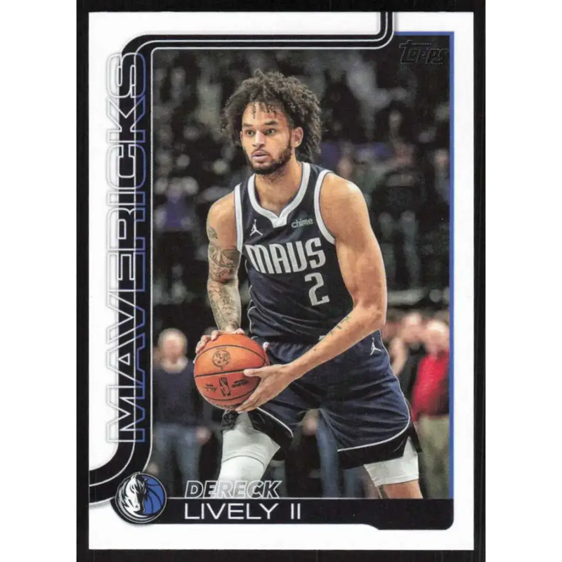 2025-26 Topps #172 Dereck Lively II NM-MT Dallas Mavericks Basketball Card - Basketball Card Single