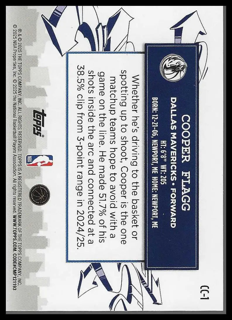 2025-26 Topps #172 Dereck Lively II Season Tip Off - Basketball Card Single