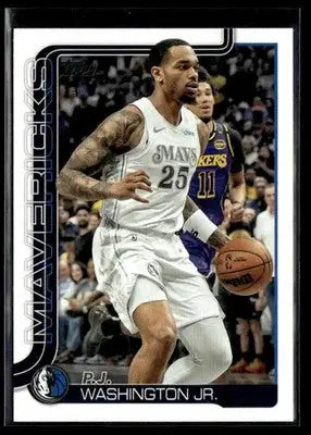2025-26 Topps #173 P.J. Washington Jr. - Basketball Card Single