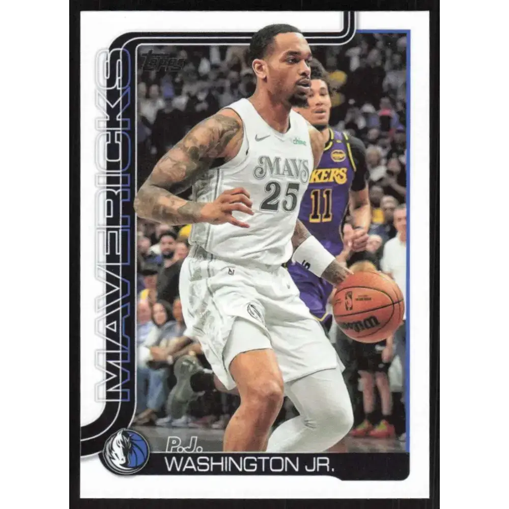 2025-26 Topps #173 P.J. Washington Jr. NM-MT Dallas Mavericks Basketball Card - Basketball Card Single