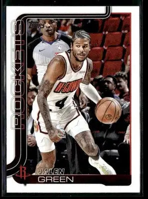 2025-26 Topps #175 Jalen Green - Basketball Card Single
