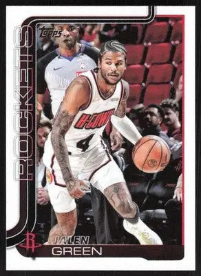 2025-26 Topps #175 Jalen Green NM-MT Rockets ID:80825 - Basketball Card Single