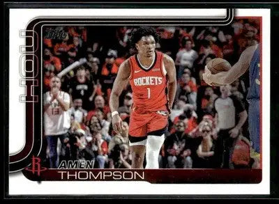 2025-26 Topps #176 Amen Thompson Gold #/2025 - Basketball Card Single