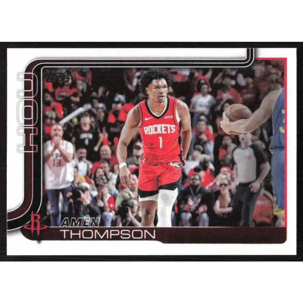 2025-26 Topps #176 Amen Thompson NM-MT Houston Rockets Basketball Card - Basketball Card Single