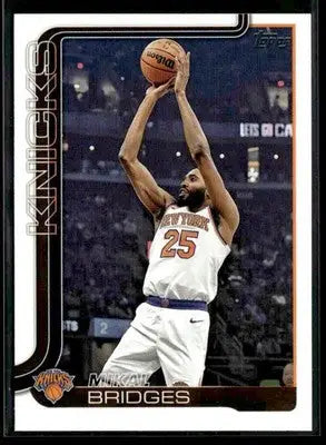 2025-26 Topps #18 Mikal Bridges - Basketball Card Single