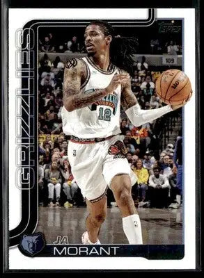 2025-26 Topps #182 Ja Morant Base Memphis Grizzlies - Basketball Card Single