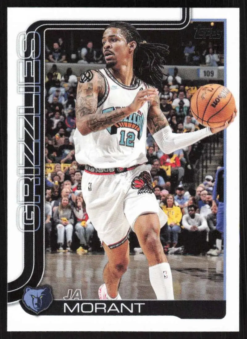 2025-26 Topps #182 Ja Morant NM-MT Memphis Grizzlies Basketball Card - Basketball Card Single