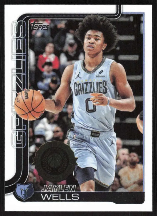 2025-26 Topps #183 Jaylen Wells NM-MT Memphis Grizzlies Basketball Card - Basketball Card Single