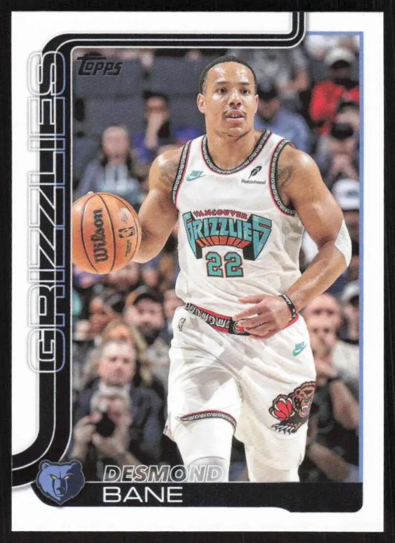 2025-26 Topps #185 Desmond Bane NM-MT Memphis Grizzlies Basketball Card - Basketball Card Single
