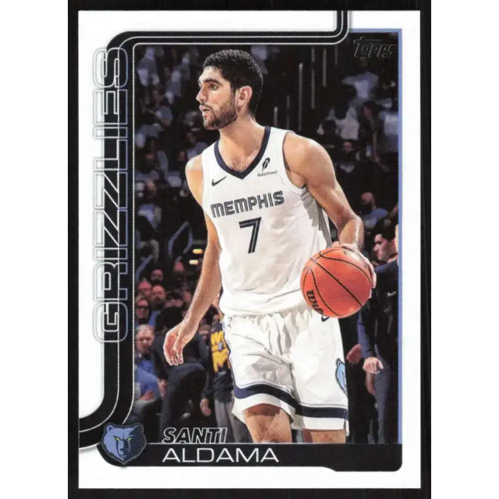 2025-26 Topps #187 Santi Aldama NM-MT Memphis Grizzlies Basketball Card - Basketball Card Single