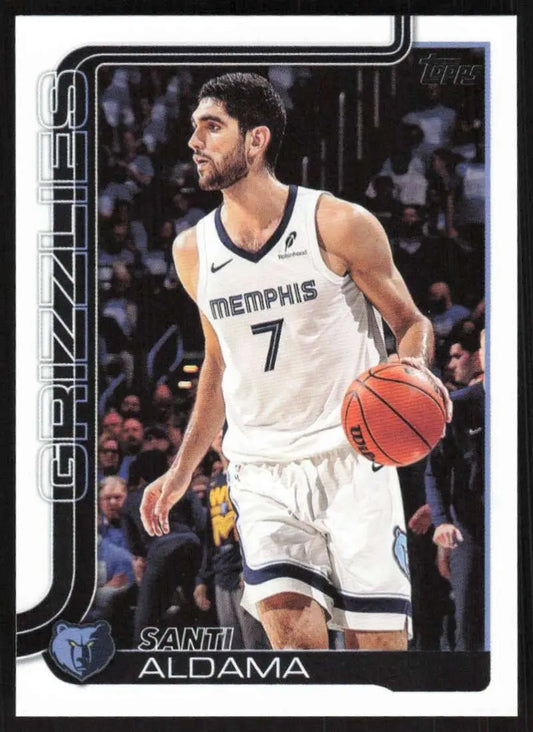 2025-26 Topps #187 Santi Aldama NM-MT Memphis Grizzlies Basketball Card - Basketball Card Single