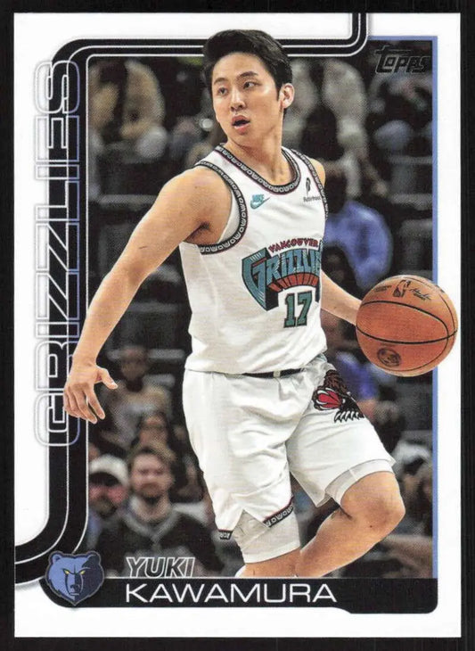 2025-26 Topps #188 Yuki Kawamura NM-MT Memphis Grizzlies Basketball Card - Basketball Card Single