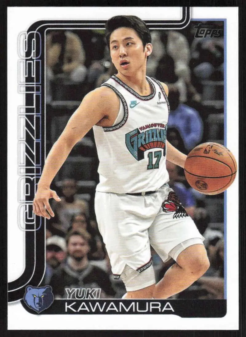 2025-26 Topps #188 Yuki Kawamura NM-MT Memphis Grizzlies Basketball Card - Basketball Card Single