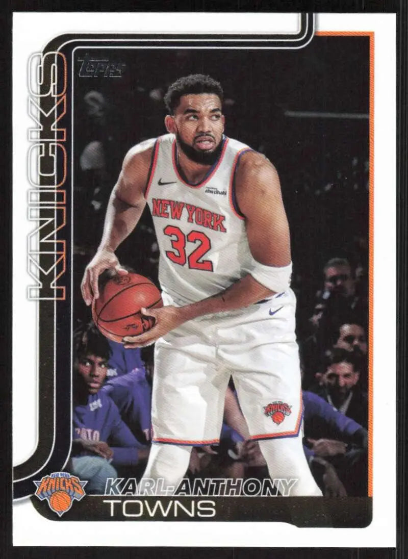 2025-26 Topps #19 Karl-Anthony Towns NM-MT New York Knicks Basketball Card - Basketball Card Single