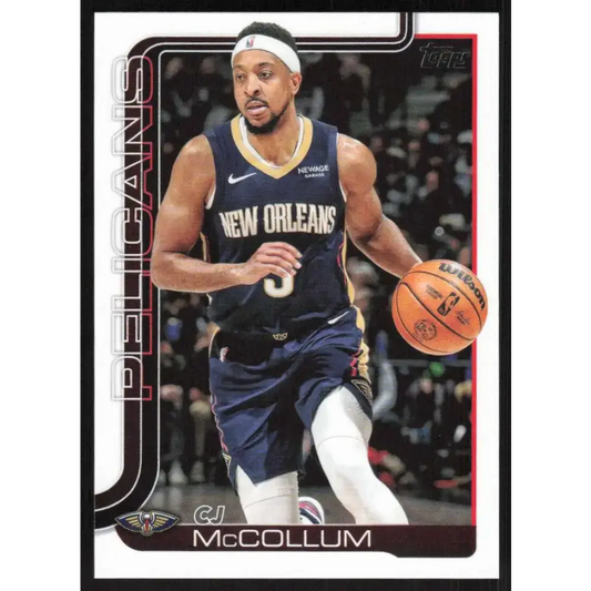 2025-26 Topps #193 CJ McCollum NM-MT New Orleans Pelicans Basketball Card - Basketball Card