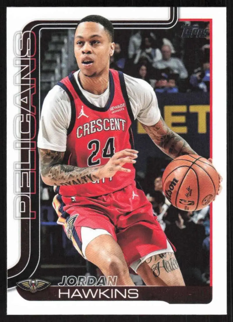 2025-26 Topps #194 Jordan Hawkins NM-MT New Orleans Pelicans Basketball Card - Basketball Card Single