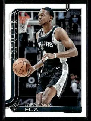 2025-26 Topps #196 De’Aaron Fox - Basketball Card Single