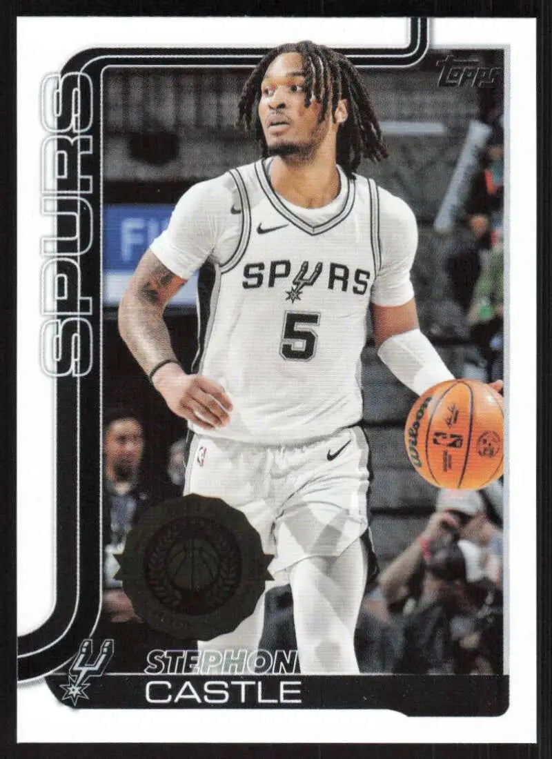 2025-26 Topps #197 Stephon Castle NM-MT San Antonio Spurs Basketball Card - Basketball Card Single