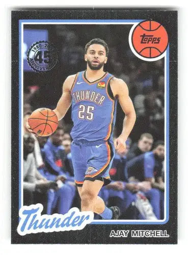 2025-26 Topps 1980-81 Topps #80BK-12 Ajay Mitchell NM-MT Thunder ID:80777 - Basketball Card Single
