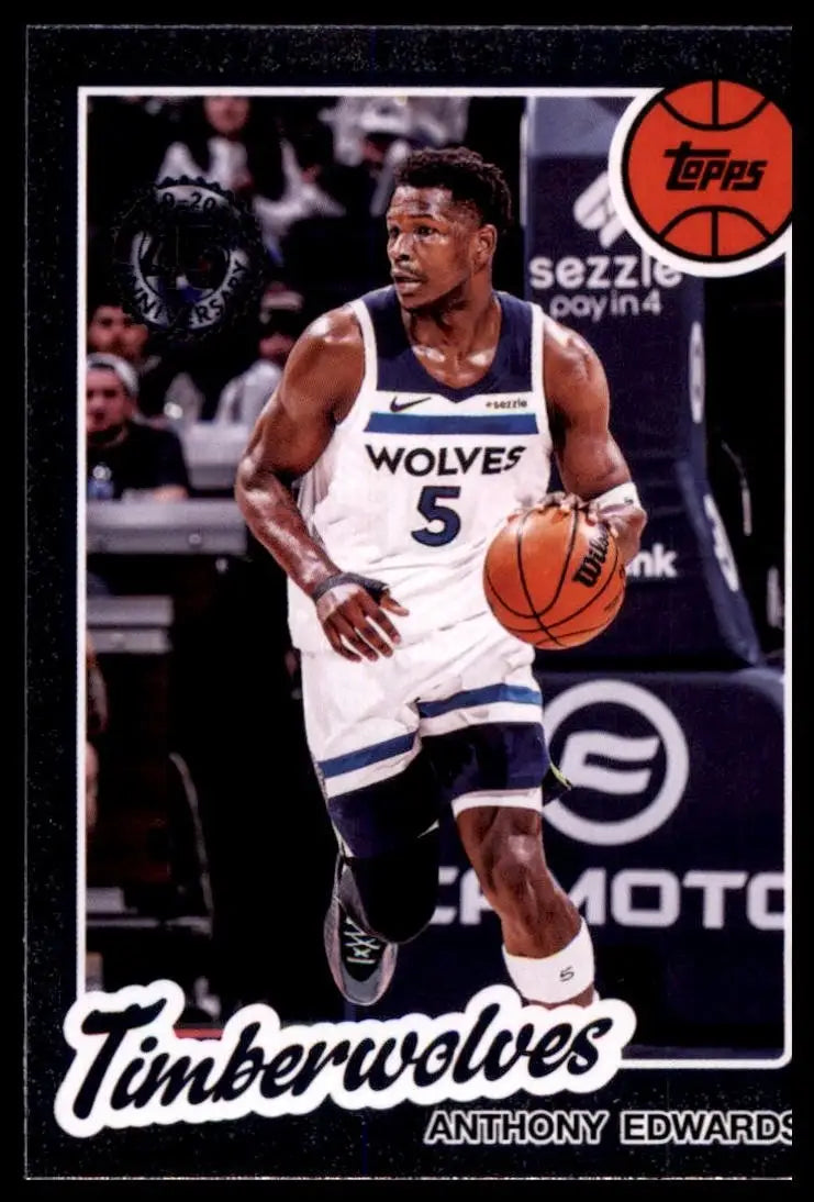 2025-26 Topps 1980-81 Anniversary Anthony Edwards #80BK-90 Timberwolves Card NBA