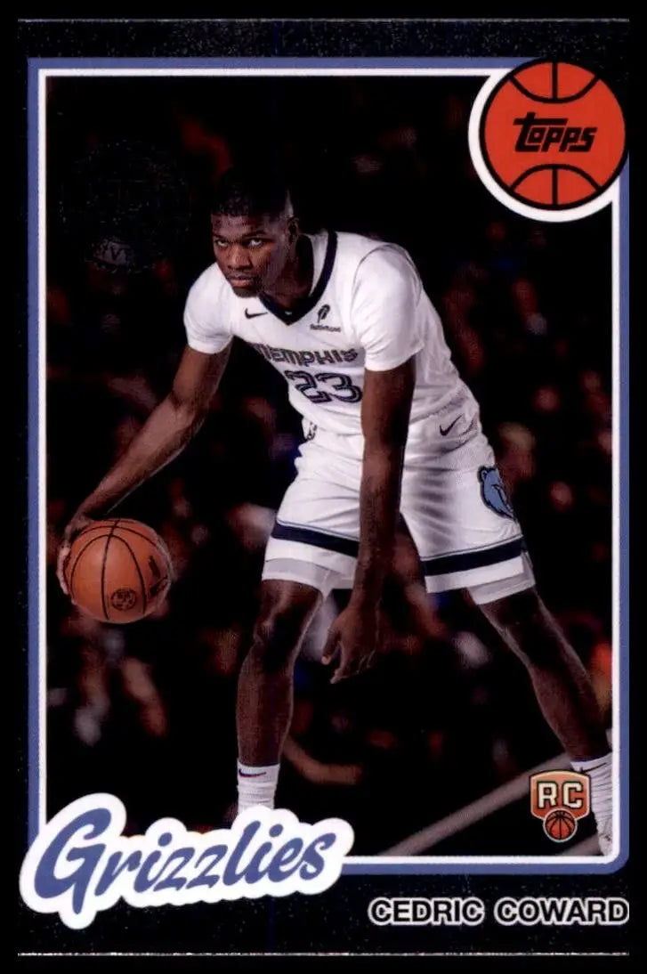 2025-26 Topps 1980-81 Anniversary Cedric Coward Rookie #80BK58 Memphis Grizzlies - Basketball Card Single