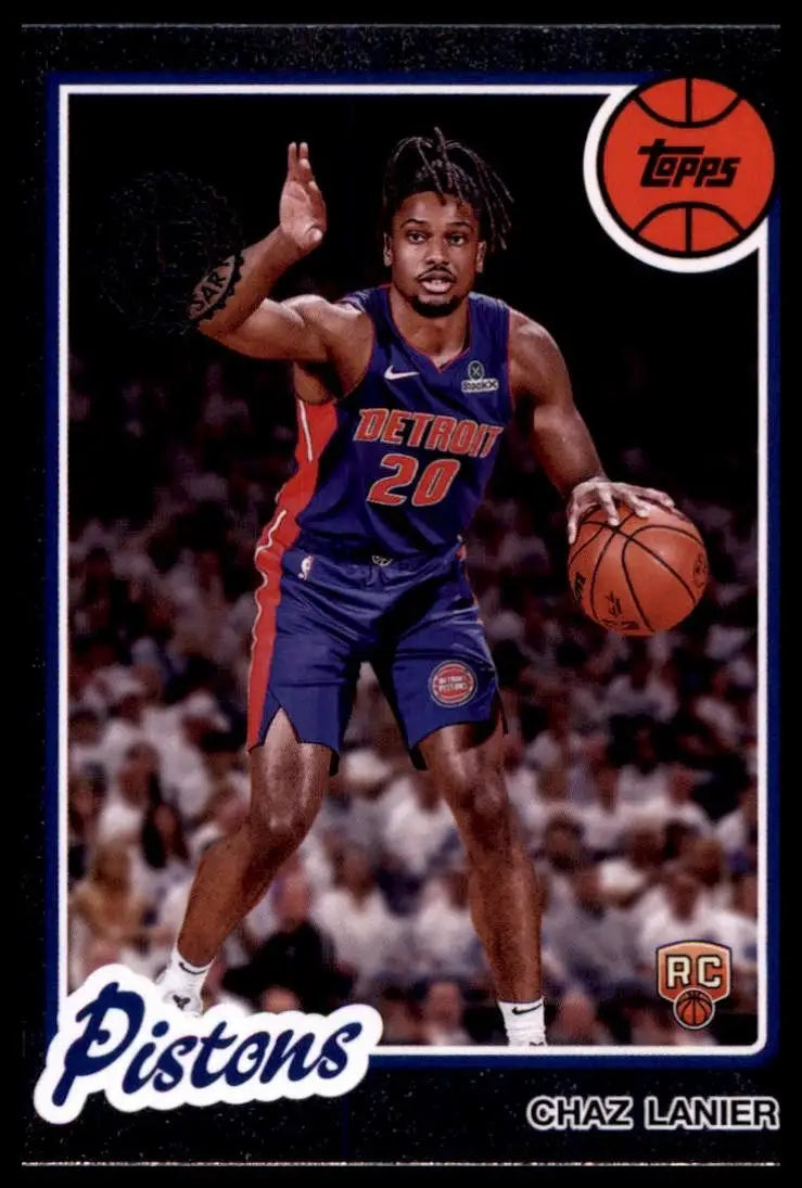 2025-26 Topps 1980-81 Anniversary Chaz Lanier Rookie #80BK-80 Detroit Pistons - Basketball Card Single