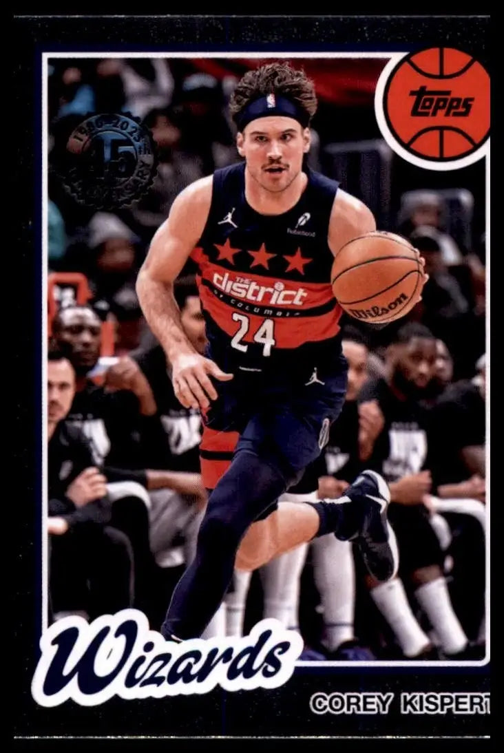 2025-26 Topps 1980-81 Anniversary Corey Kispert #80BK-13 Washington Wizards Card - Basketball Card Single