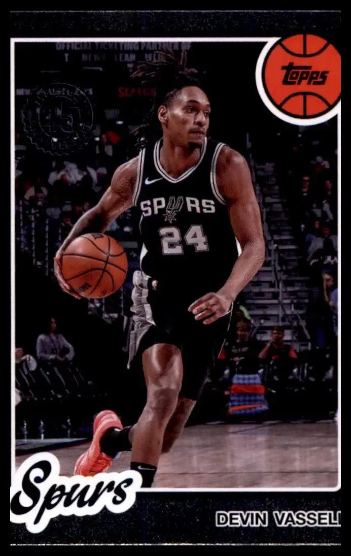 2025-26 Topps 1980-81 Anniversary Devin Vassell #80BK-7 San Antonio Spurs Card - Basketball Card Single