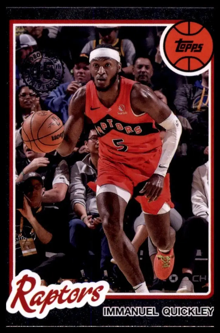 2025-26 Topps 1980-81 Anniversary Immanuel Quickley #80BK-8 Toronto Raptors Card - Basketball Card Single