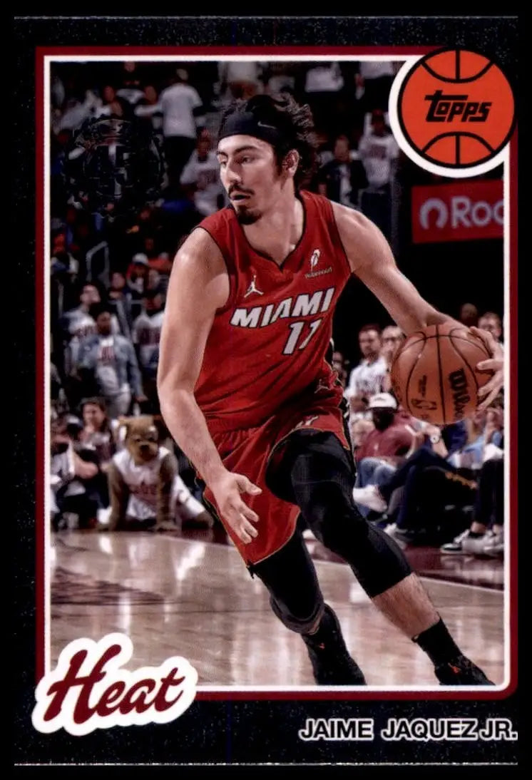 2025-26 Topps 1980-81 Anniversary Jaime Jaquez Jr #80BK-29 Miami Heat Basketball - Basketball Card Single
