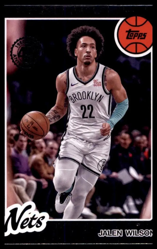 2025-26 Topps 1980-81 Anniversary Jalen Wilson #80BK-9 Brooklyn Nets Basketball