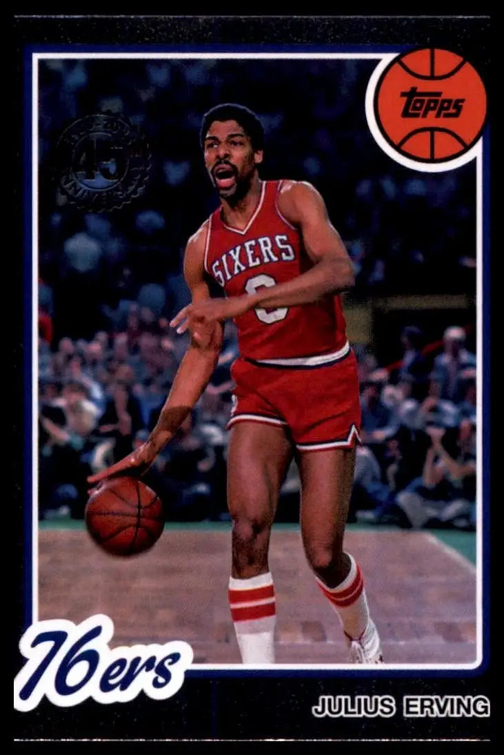 2025-26 Topps 1980-81 Anniversary Julius Erving #80BK-2 Philadelphia 76ers Card - Basketball Card Single