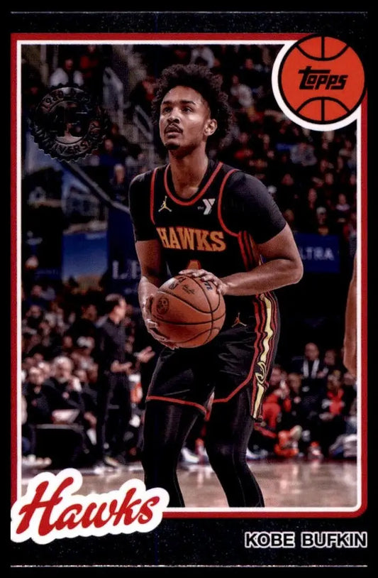 2025-26 Topps 1980-81 Anniversary Kobe Bufkin #80BK-30 Atlanta Hawks Basketball