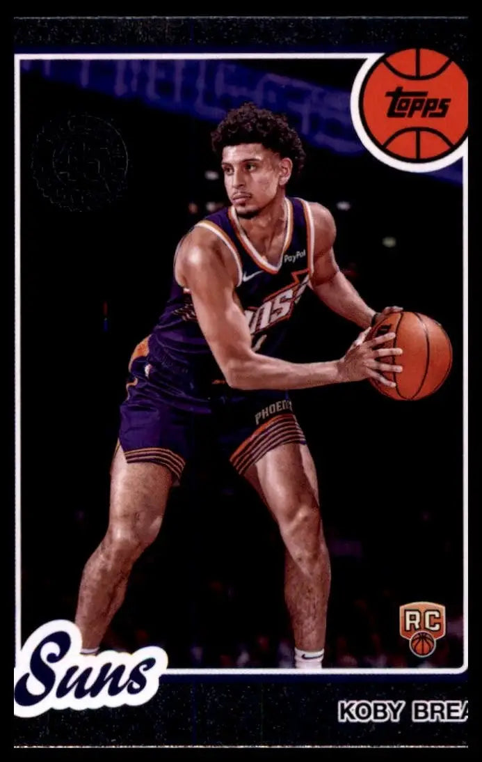 2025-26 Topps 1980-81 Anniversary Koby Brea Rookie #80BK-84 Phoenix Suns Card - Basketball Card Single