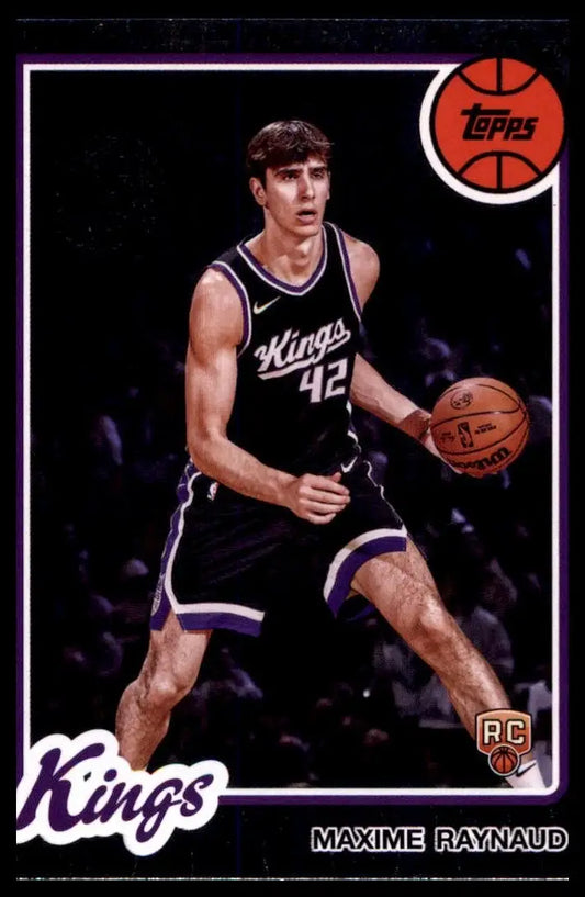 2025-26 Topps 1980-81 Anniversary Maxime Raynaud Rookie #80BK85 Sacramento Kings - Basketball Card Single