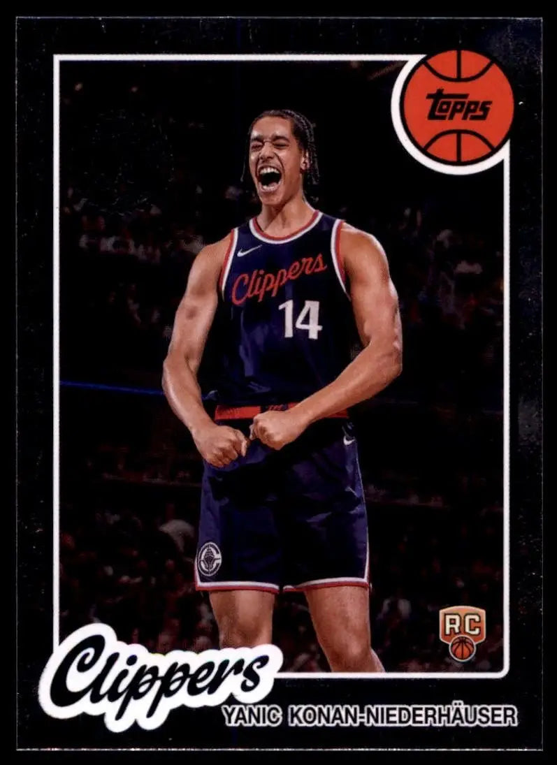 2025-26 Topps 1980-81 Anniversary Yanic Konan Niederhauser Rookie #80BK-93 Card - Basketball Card Single