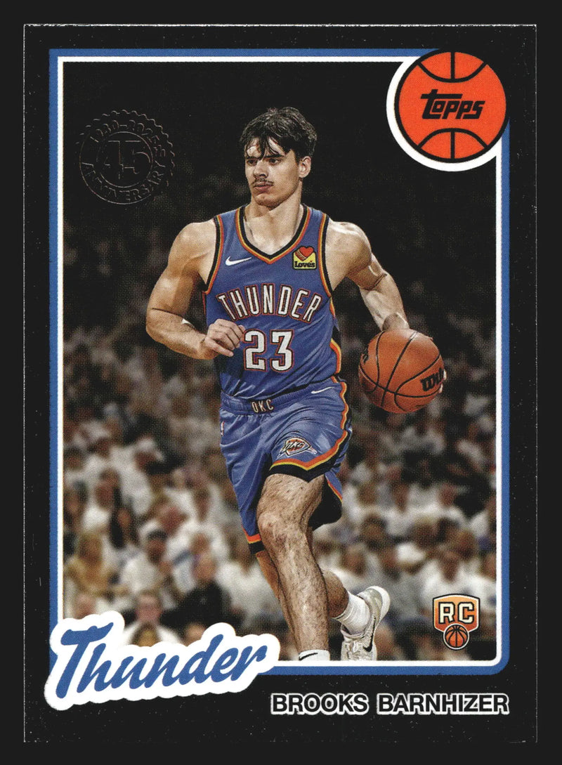 2025-26 Topps 1980-81 Brooks Barnhizer #80BK-87 Thunder RC - Basketball Card Single