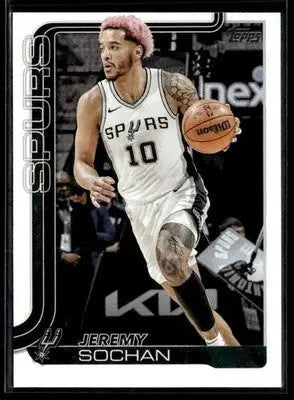 2025-26 Topps #199 Jeremy Sochan - Basketball Card Single