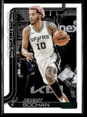 2025-26 Topps #199 Jeremy Sochan - Basketball Card Single